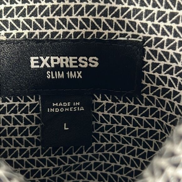 ๐ฅ๐ฅโ2 shirts - EXPRESS Slim 1MX Long Sleeve Button Down Dress Shirts Sz Lg - NW - Picture 6 of 11